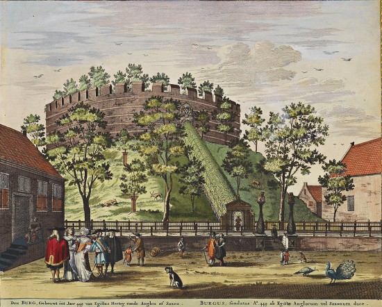 Castle of Leiden in a 1698 print